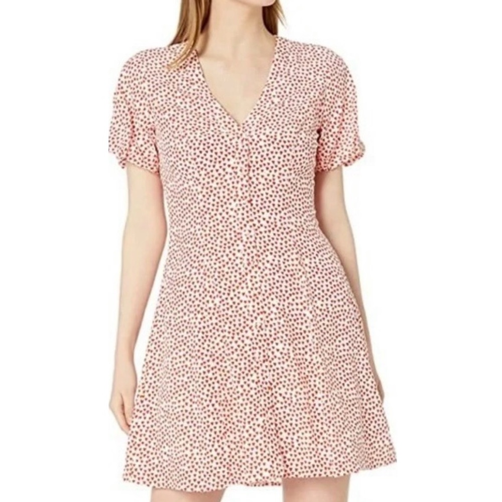 NWT Milly Heart Print Silk Aspen Dress